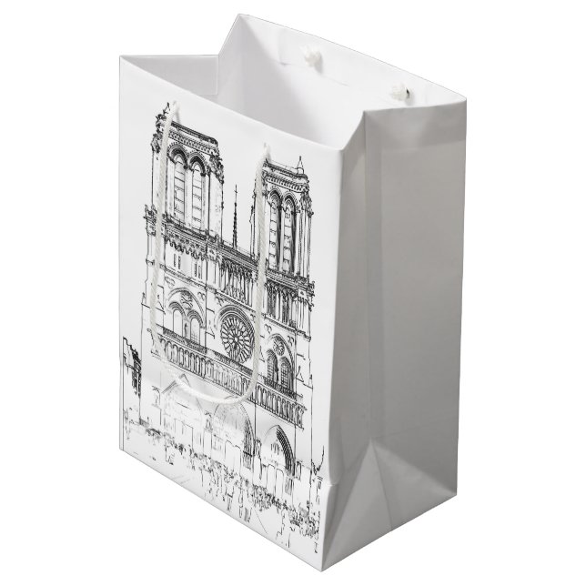 Bolsa De Regalo Mediana Notre Dame de París - París, Francia (Angulo Anverso)