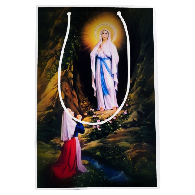 Bolsa De Regalo Mediana Nuestra Señora de Lourdes (Anverso)