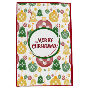 Bolsa De Regalo Mediana Nuevo México Ornamentos de Navidad Zia Azul Verde