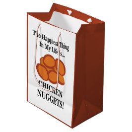 Bolsa De Regalo Mediana Nugget de pollo Comida rápida Graciosa Pollo Nugge