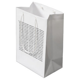 Bolsa De Regalo Mediana Número De Pi De 1000 Primeros Dígitos   Símbolo ma