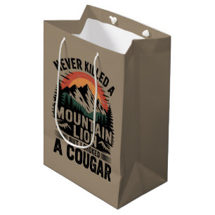 Bolsa De Regalo Mediana Nunca Maté Un León De Montaña Pero He Asfixiado A