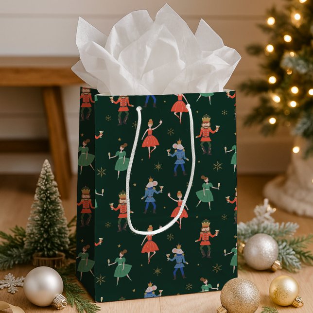 Bolsa De Regalo Mediana Nutcracker Cocktail Party Christmas (Subido por el creador)