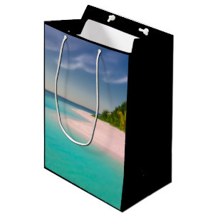 Bolsa De Regalo Mediana Océano Aguamarina Playa Tropical Escénica