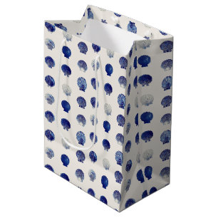 Bolsa De Regalo Mediana Océano Náutico Azul Moderno