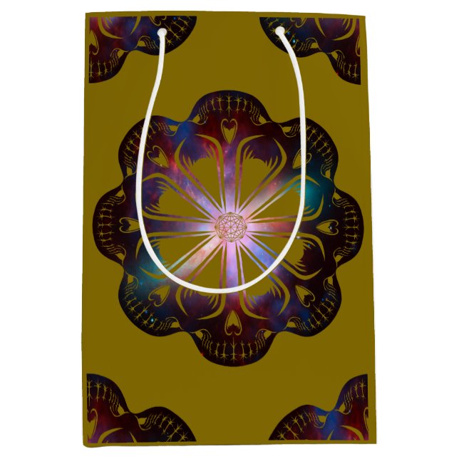 Bolsa De Regalo Mediana Octoskull galáctico (Anverso)