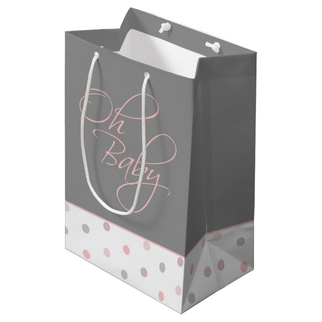 Bolsa De Regalo Mediana Oh Baby Posh Baby Girl (Angulo Anverso)