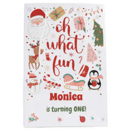 Bolsa De Regalo Mediana Oh, qué navidades divertidos cumpleaños
