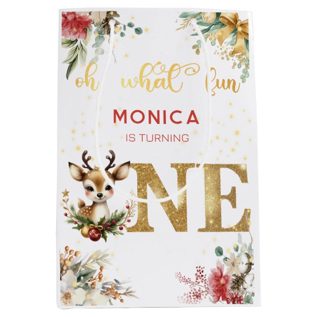 Bolsa De Regalo Mediana Oh, qué navidades tan divertidos (Anverso)