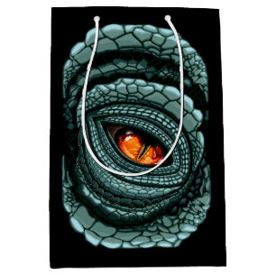 Bolsa De Regalo Mediana Ojo de reptil depredador primitivo