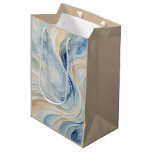 Olas beige azules