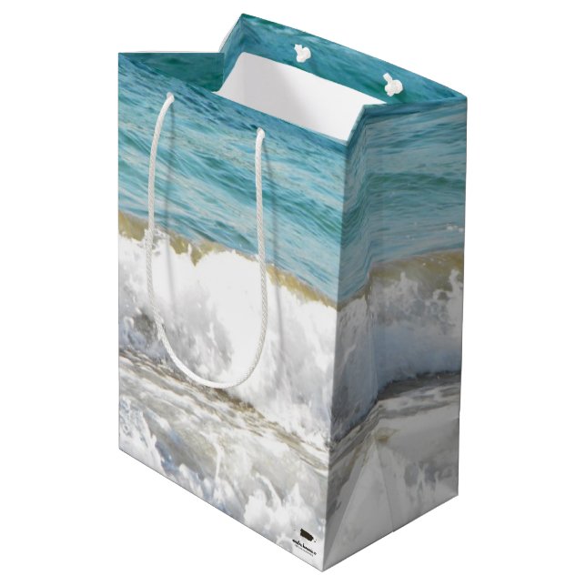 Bolsa De Regalo Mediana Olas de Playa (Angulo reverso)