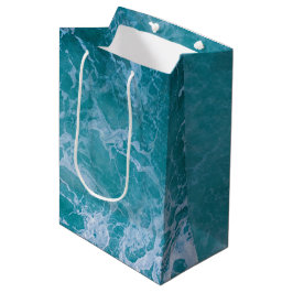 Bolsa De Regalo Mediana Olas profundas del océano azul
