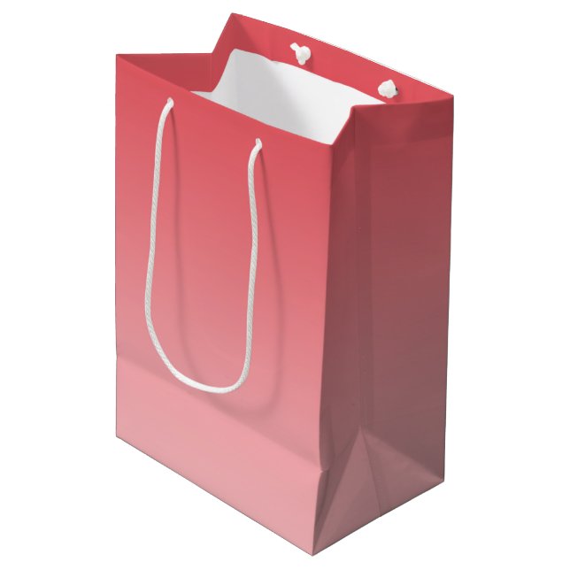 Bolsa De Regalo Mediana Ombre coralino (Angulo Anverso)