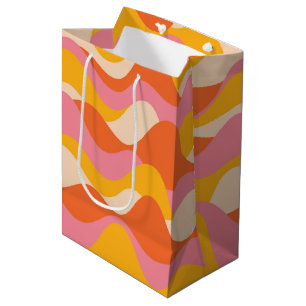 Bolsa De Regalo Mediana Ondas tormentosas de estilo retro