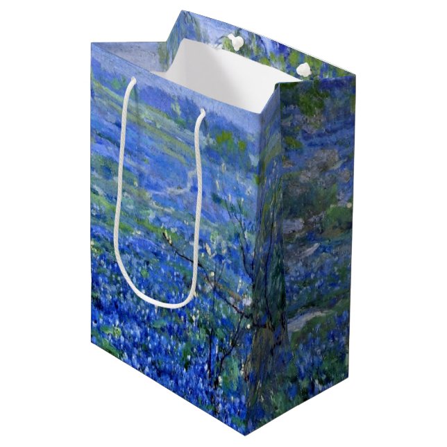 Bolsa De Regalo Mediana Onderdonk - Día de la nublada, Bluebonnets San Ant (Angulo Anverso)