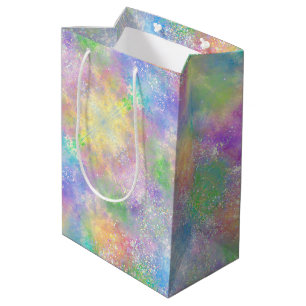 Bolsa De Regalo Mediana Opal Brillo Arcoíris