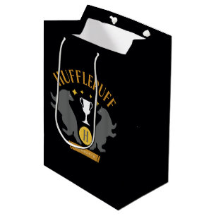 Bolsa De Regalo Mediana Orgullo de la casa HUFFLEPUFF™ con gráfico de tejó