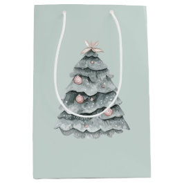Bolsa De Regalo Mediana Ornamento de árbol Rubor de Navidades verdes de sa