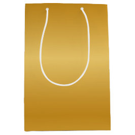 Bolsa De Regalo Mediana Oro Metálico Antiguo