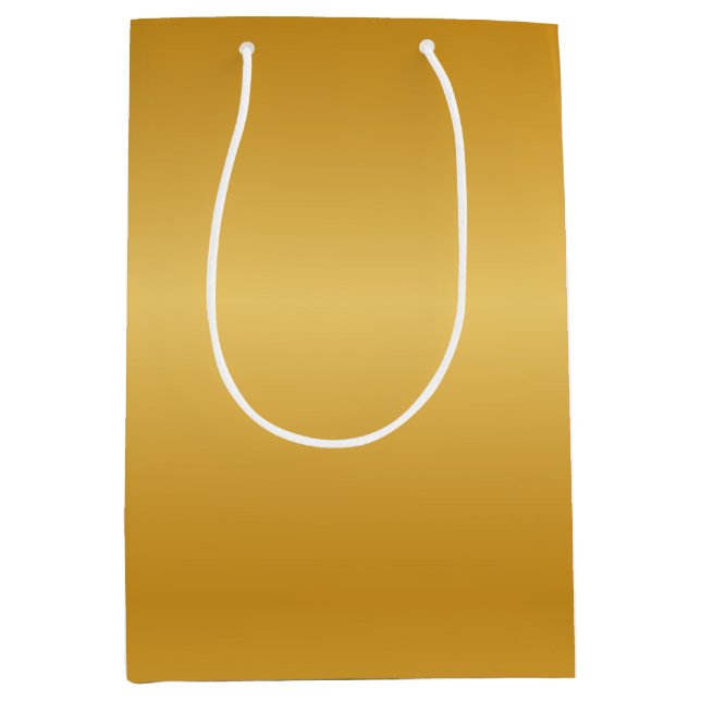 Bolsa De Regalo Mediana Oro Metálico Antiguo (Anverso)