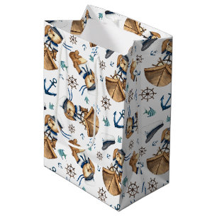 Bolsa De Regalo Mediana Oso De Peluche Navegando