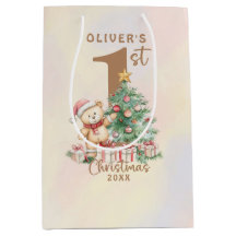 Oso de Teddy 1 Navidades con árbol y regalos