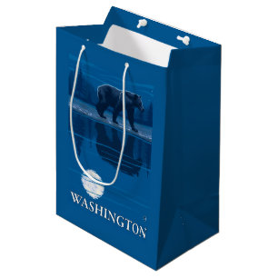 Bolsa De Regalo Mediana Oso en claro de luna - Washington