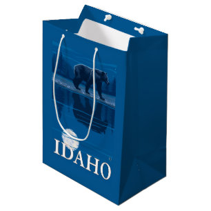 Bolsa De Regalo Mediana Oso en poster del viaje de MoonlightIdahoVintage