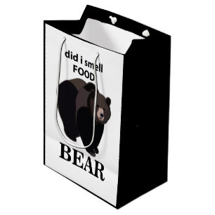 Bolsa De Regalo Mediana Oso ¿Sentí que la comida olía divertida Oso