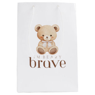 Bolsa De Regalo Mediana oso valiente infancia cáncer niños enfermos lindos