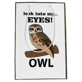 Bolsa De Regalo Mediana Owl Look In My Eyes Owl