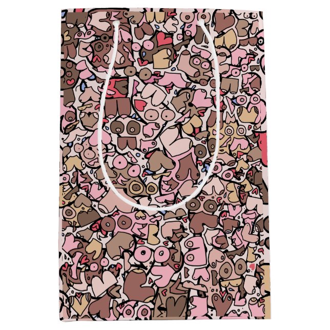 Bolsa De Regalo Mediana paciente de mama neutra (Anverso)