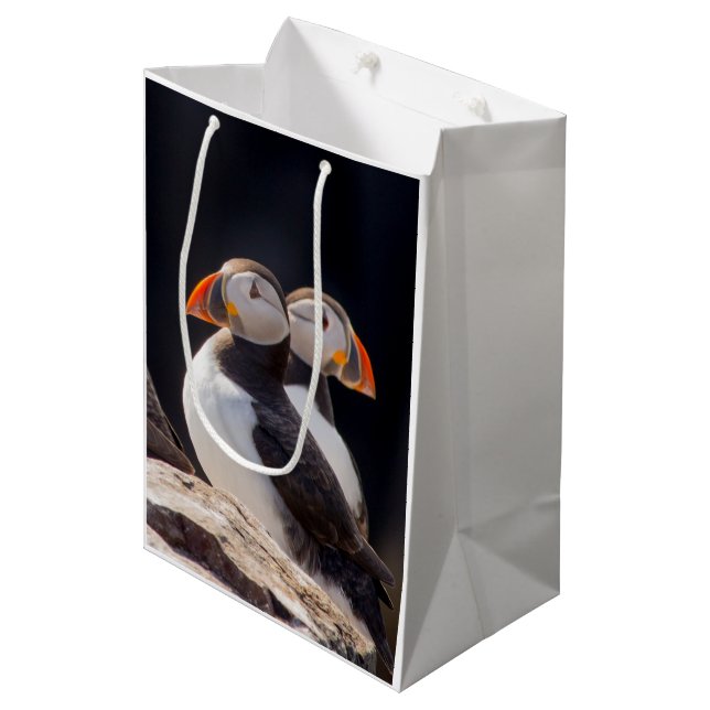 Bolsa De Regalo Mediana Pair of Puffins (Angulo Anverso)