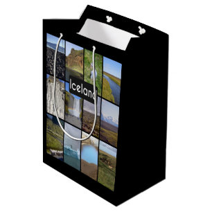 Bolsa De Regalo Mediana Paisaje de verano de Islandia