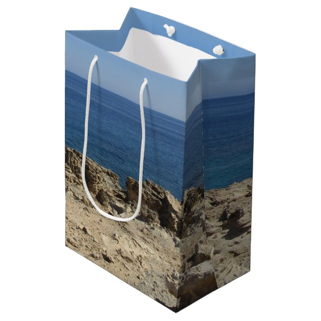 Bolsa De Regalo Mediana Paisaje mediterráneo de las islas griegas (Angulo Anverso)