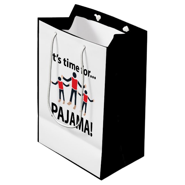 Bolsa De Regalo Mediana Pajama es hora de Pajama (Angulo Anverso)