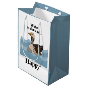 Bolsa De Regalo Mediana Pájaros De Caballo Nadando En El Fiesta De La Pisc