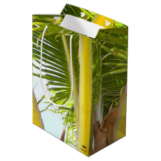Bolsa De Regalo Mediana Palmera Tropical y Cielo Azul