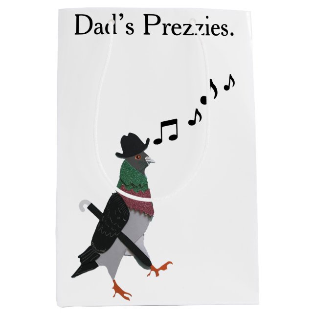 Bolsa De Regalo Mediana Paloma  (Anverso)