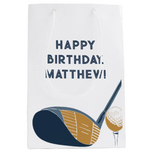Bolsa De Regalo Mediana Palos de Golf y Pelota de Golf Regalo Personalizad