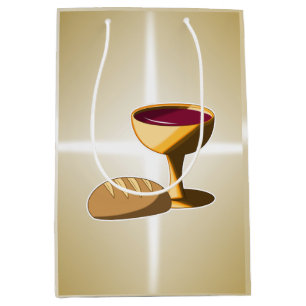 Bolsa De Regalo Mediana Pan y vino La última comunión de Pascua de la cena