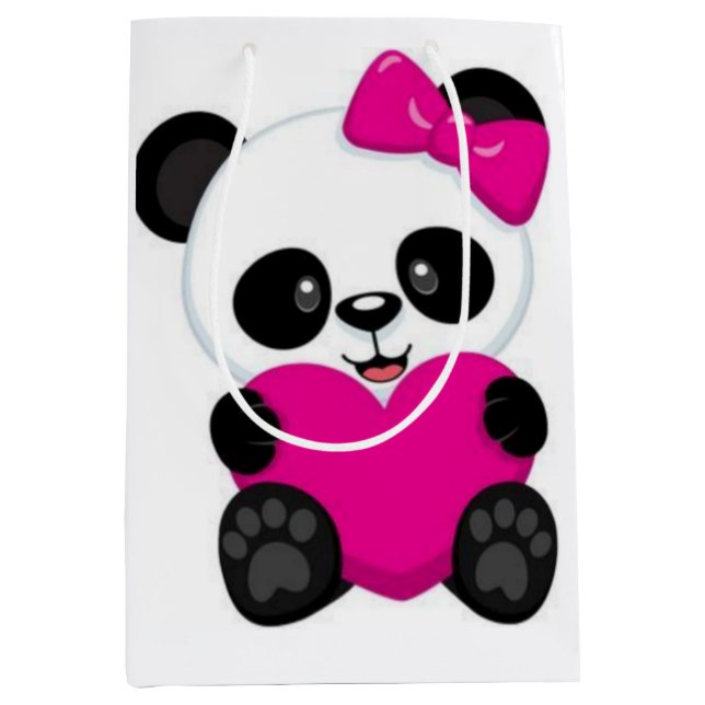Bolsa De Regalo Mediana Panda (Anverso)