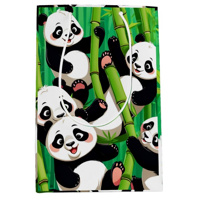 Bolsa De Regalo Mediana Panda de bambú (Anverso)