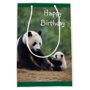 Bolsa De Regalo Mediana Panda Mama y Baby Gige Bag
