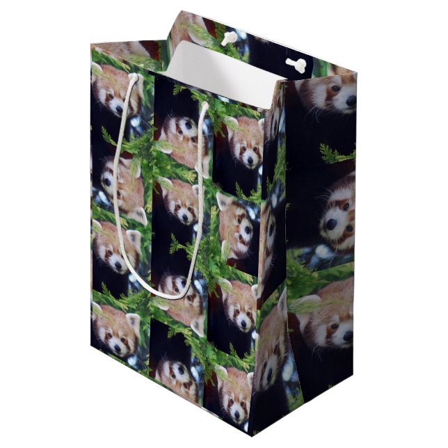 Bolsa De Regalo Mediana Panda roja (Angulo Anverso)