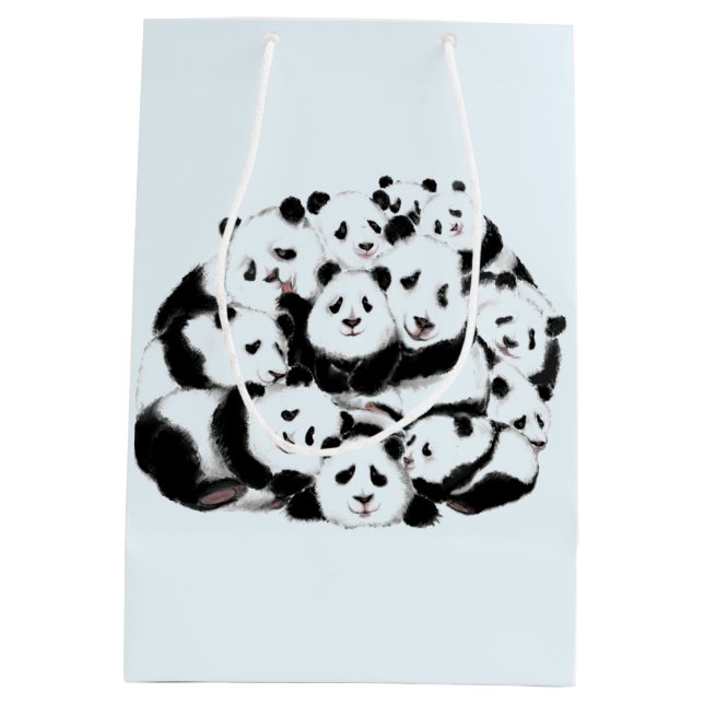 Bolsa De Regalo Mediana Pandas - Pandemia - Grandes abrazos - Colección de (Reverso)