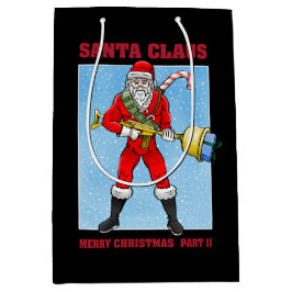 Bolsa De Regalo Mediana Papá Noel Feliz Navidad Parte 2