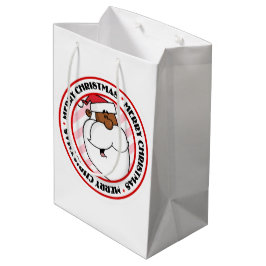 Bolsa De Regalo Mediana Papá Noel negro