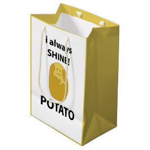 Bolsa De Regalo Mediana Papa Siempre Brillo Graciosa Patata